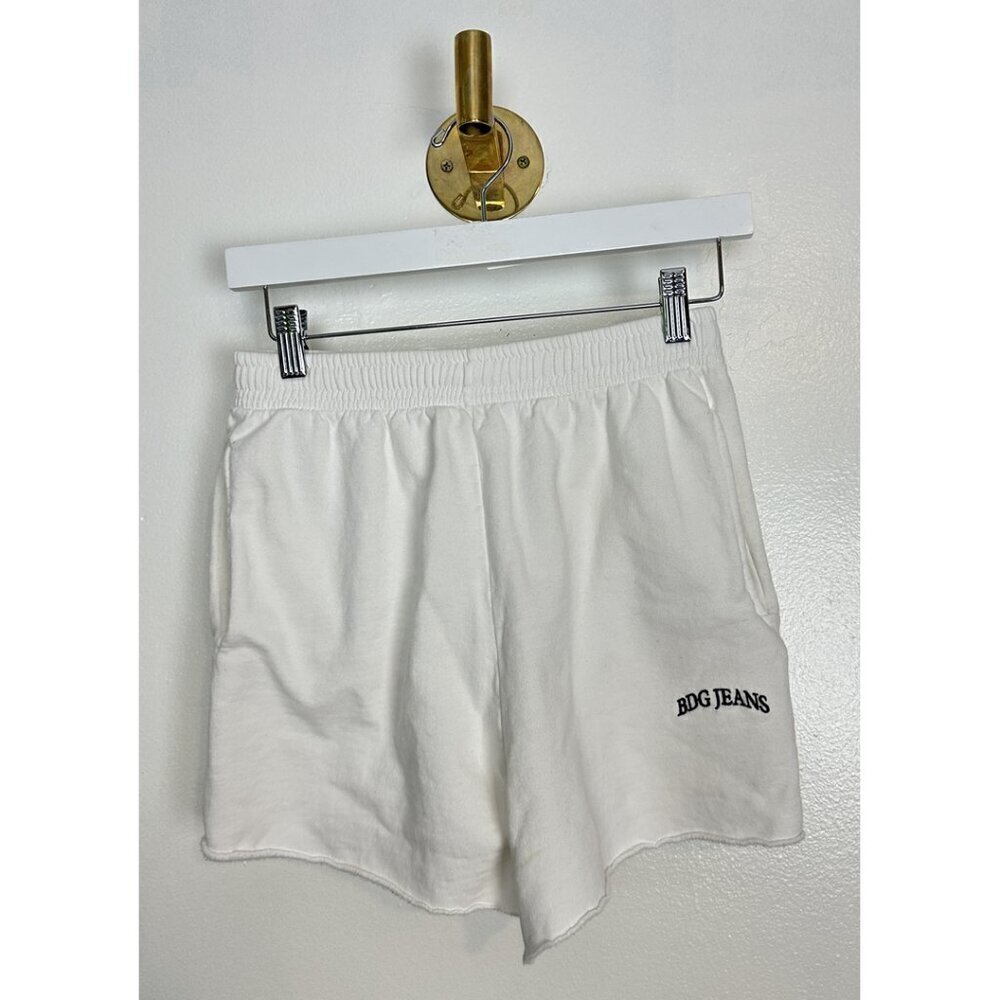 BDG Jogger Shorts in White Size Small